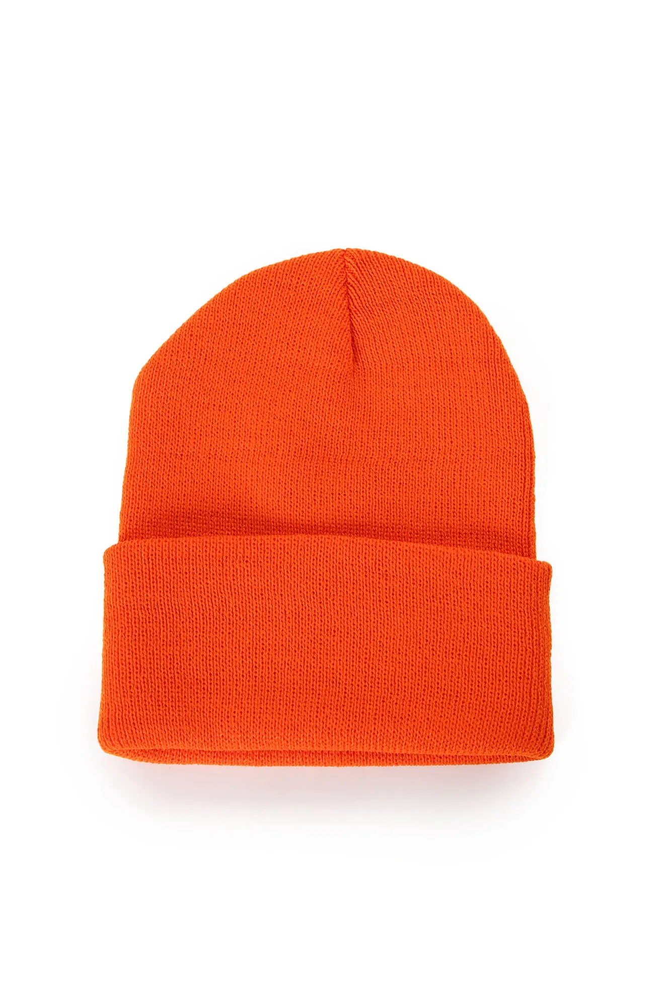 Basic Cuff Beanie - Orange