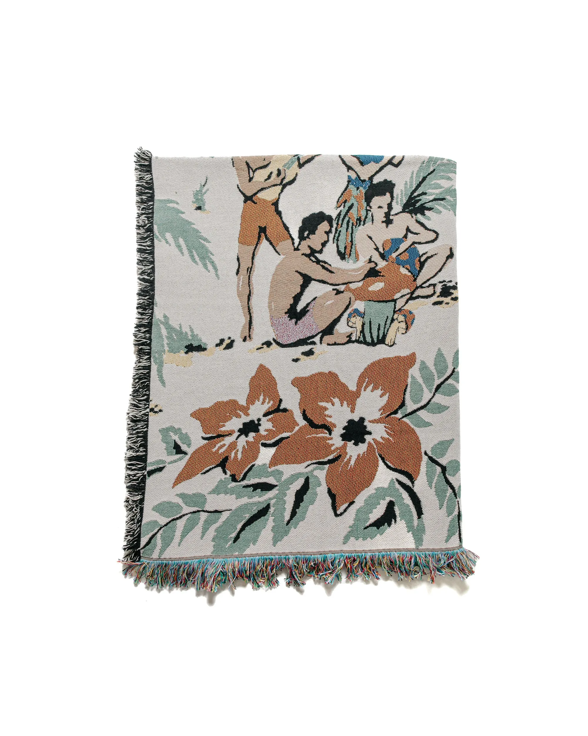 Bather Trippin' Beach Throw Blanket