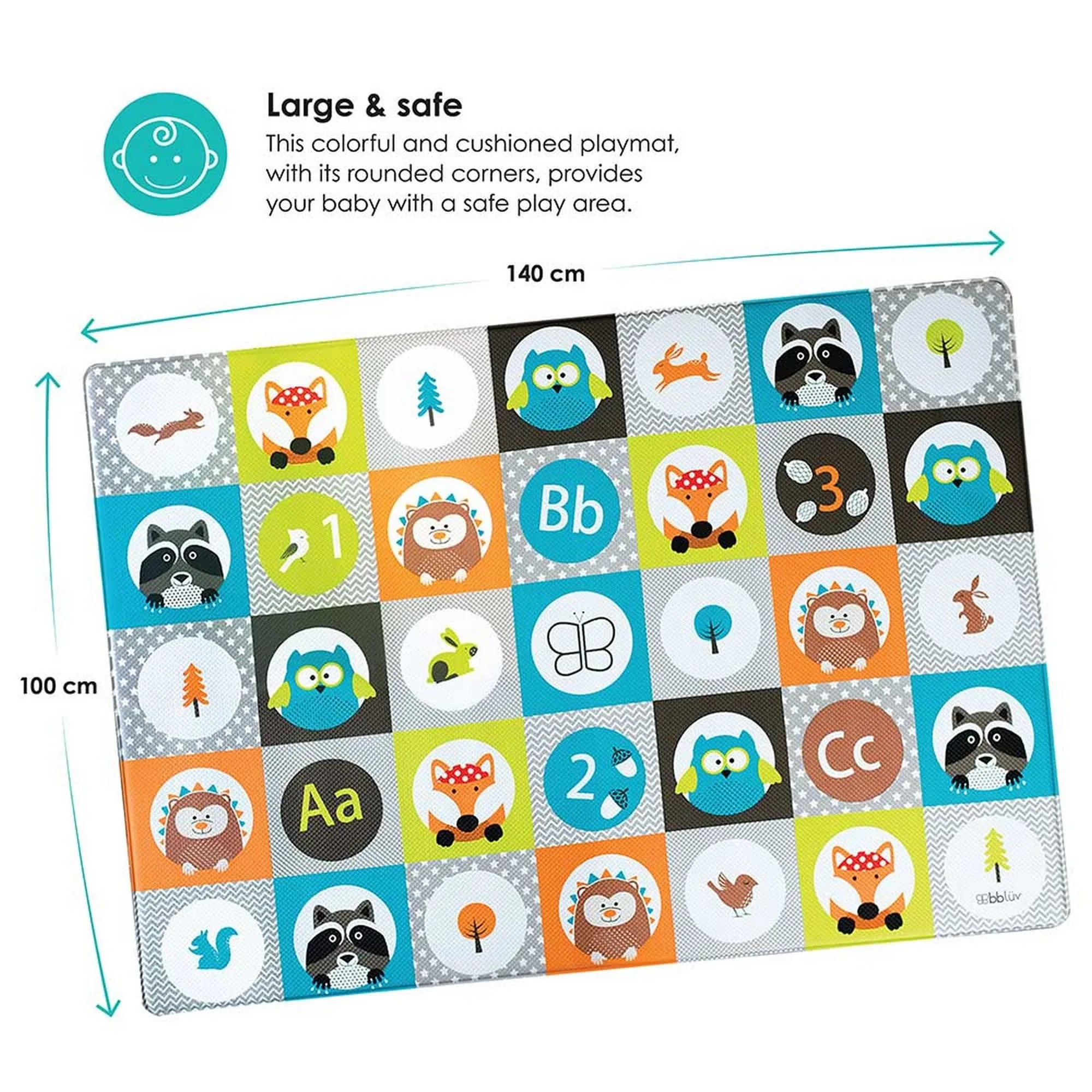 BBLUV Multi Reversible Playmat - Tiles