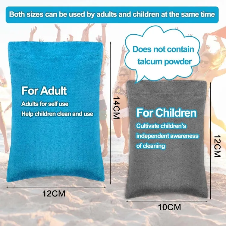 Beach Sandbags Sand Removal Brush Beach Vacation Camping Equipment, Color: Blue Large