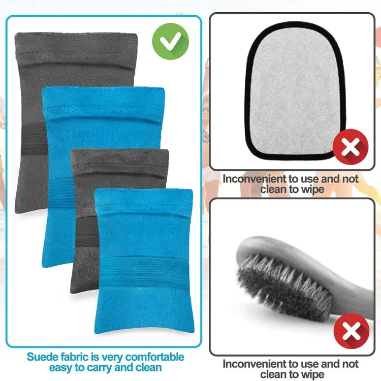 Beach Sandbags Sand Removal Brush Beach Vacation Camping Equipment, Color: Blue Small