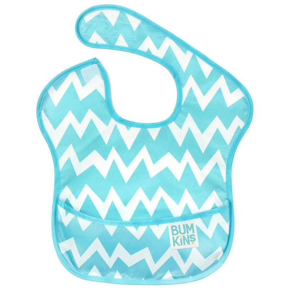 Bumkins - Waterproof SuperBib - Blue Chevron