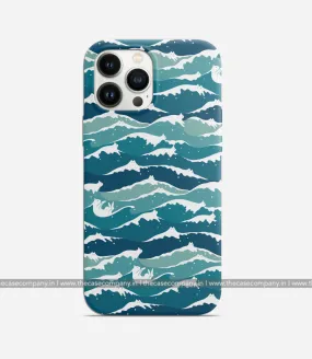 Cat Waves Pattern Phone Case