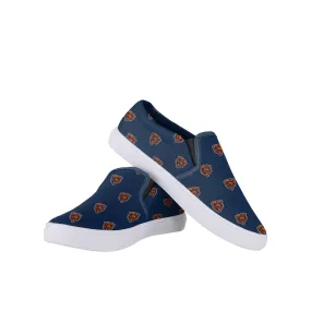 Chicago Bears NFL Womens Repeat Logo Slip On Canvas Shoe