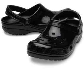 Classic High Shine Clog - black