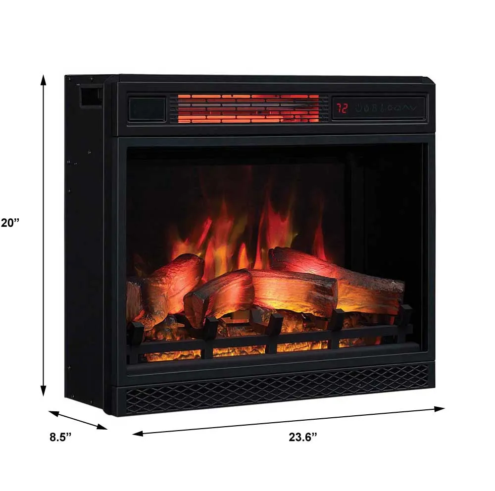 ClassicFlame 23-in 3D Spectrafire Plus Infrared Electric Fireplace Insert