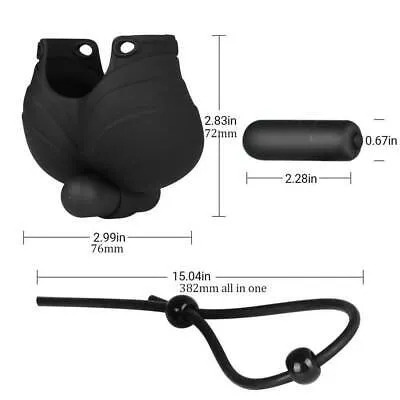 Colt Vibrating Ball Sack & Cock Ring  | Bullet | Adjustable