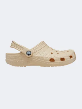 Crocs Classic Crocskin Clog Women Lifestyle Slippers Vanilla