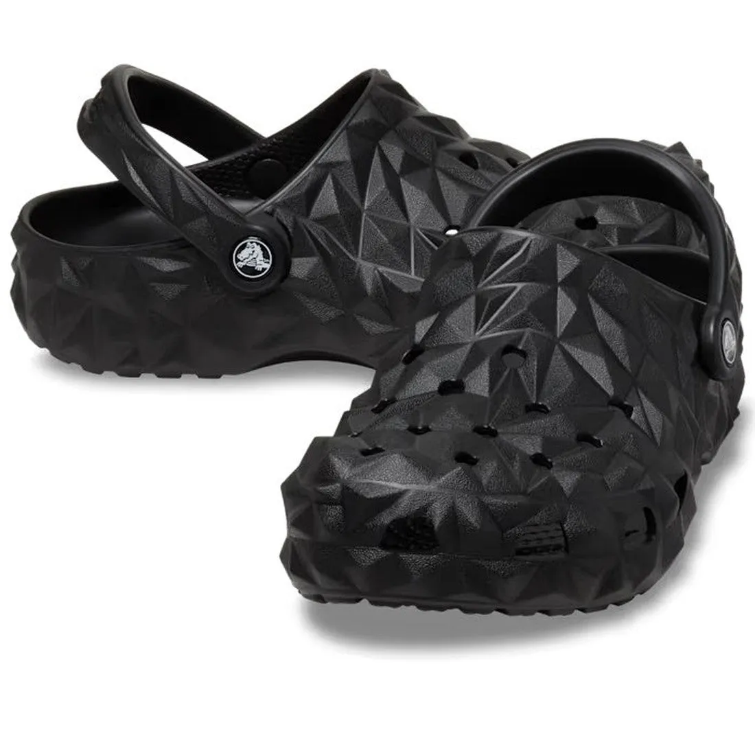 Crocs Classic Geometric Clog Black Adults NOT RETURNABLE