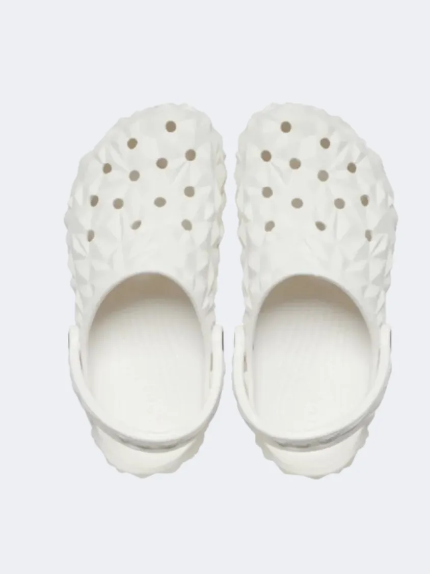 Crocs Classic Geometric Clog Unisex Lifestyle Slippers White