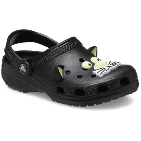 Crocs Glow In The Dark Black Cat Kids Clog