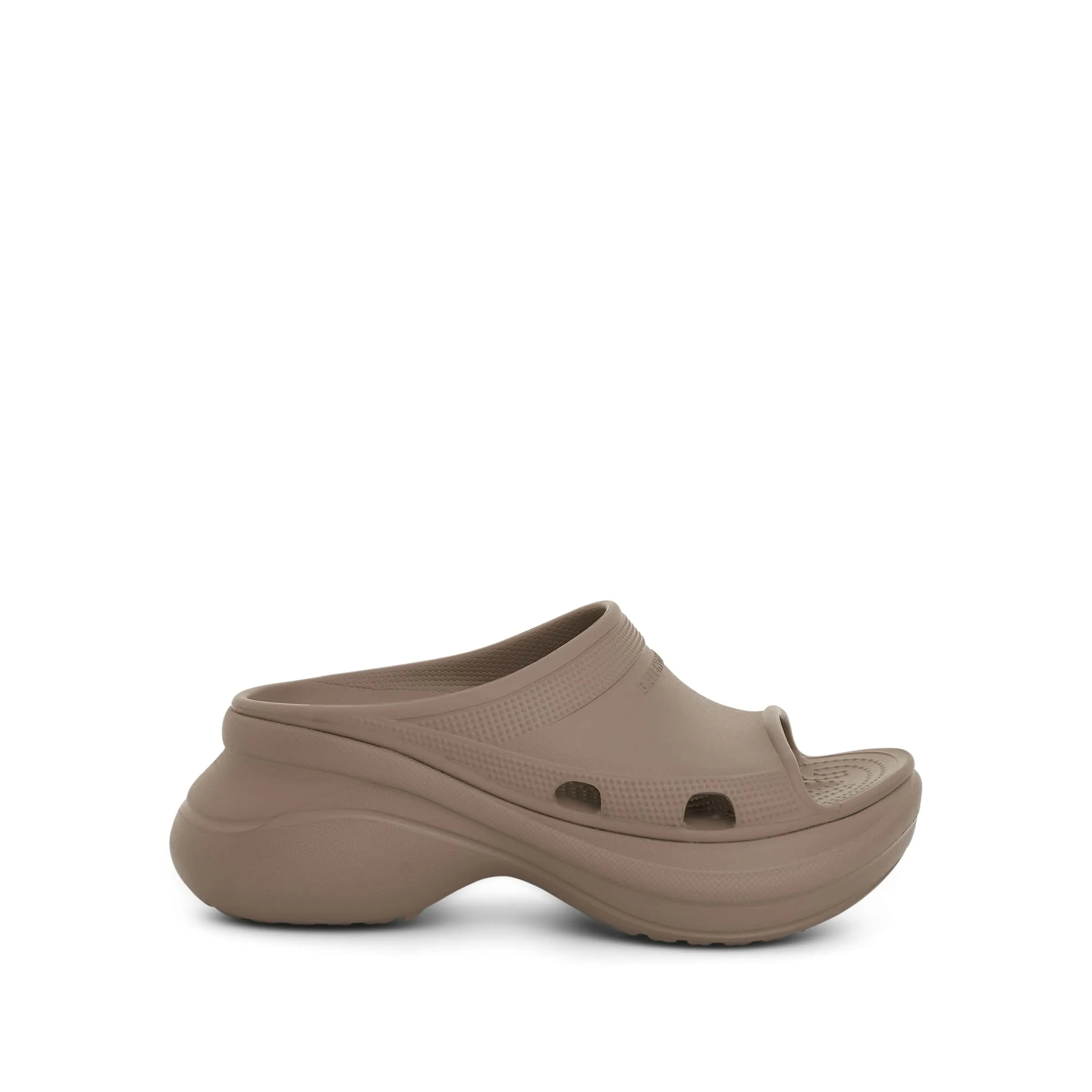 Crocs Pool Slide Sandal in Beige