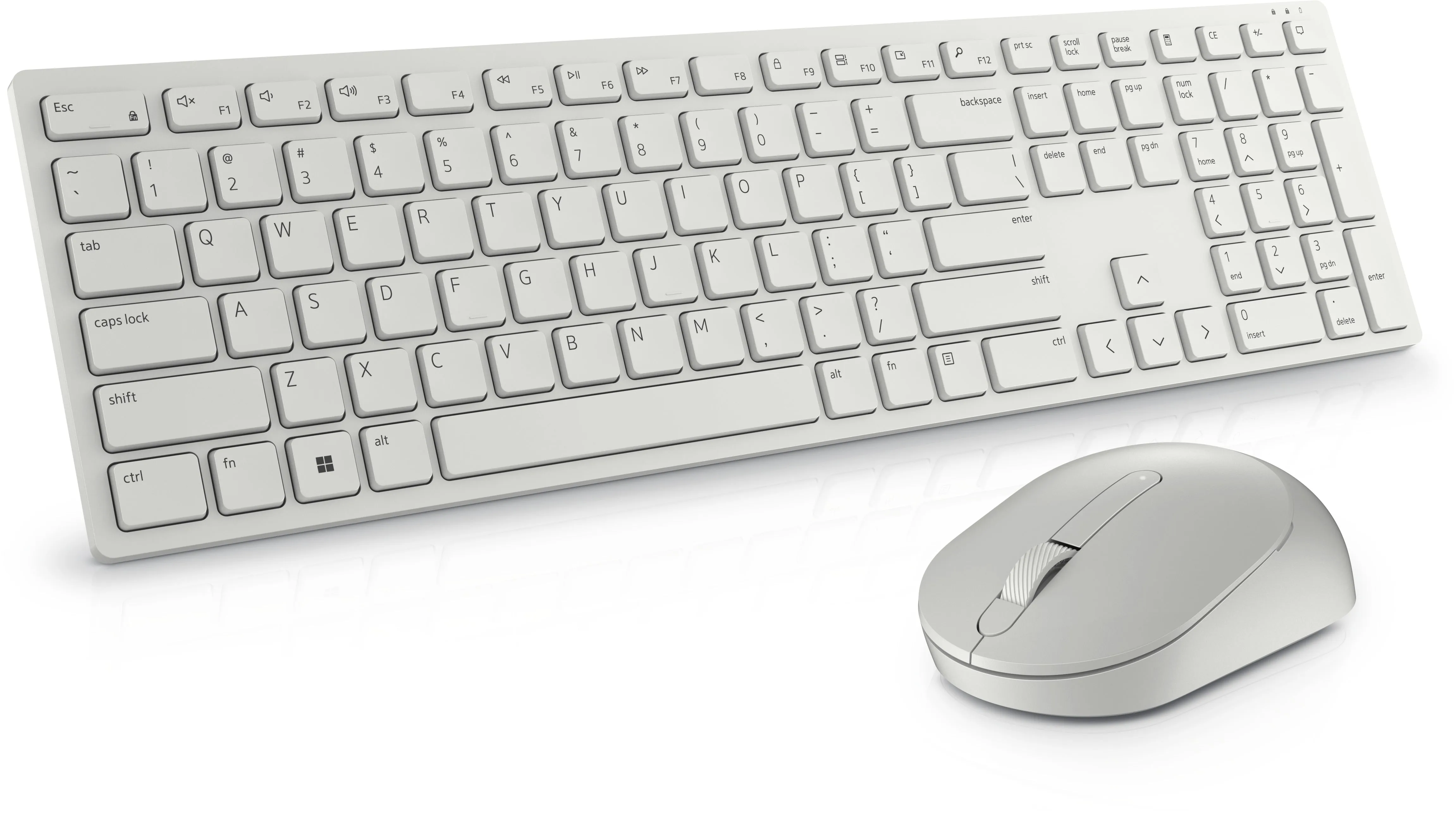 Dell Pro Wireless Keyboard And Mouse, KM5221W, White