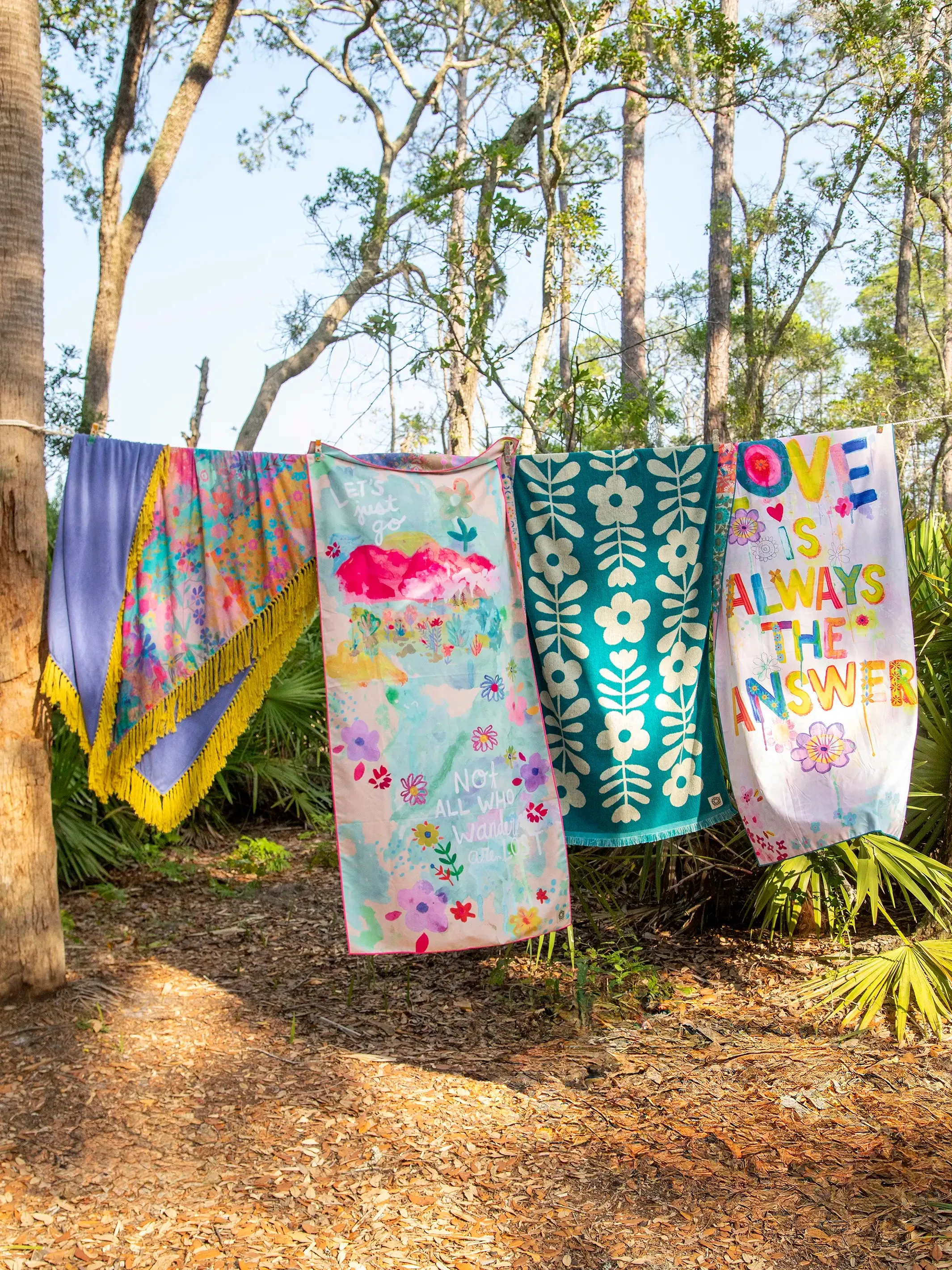 Double-Sided Microfiber Beach Towel - Let's Just Go