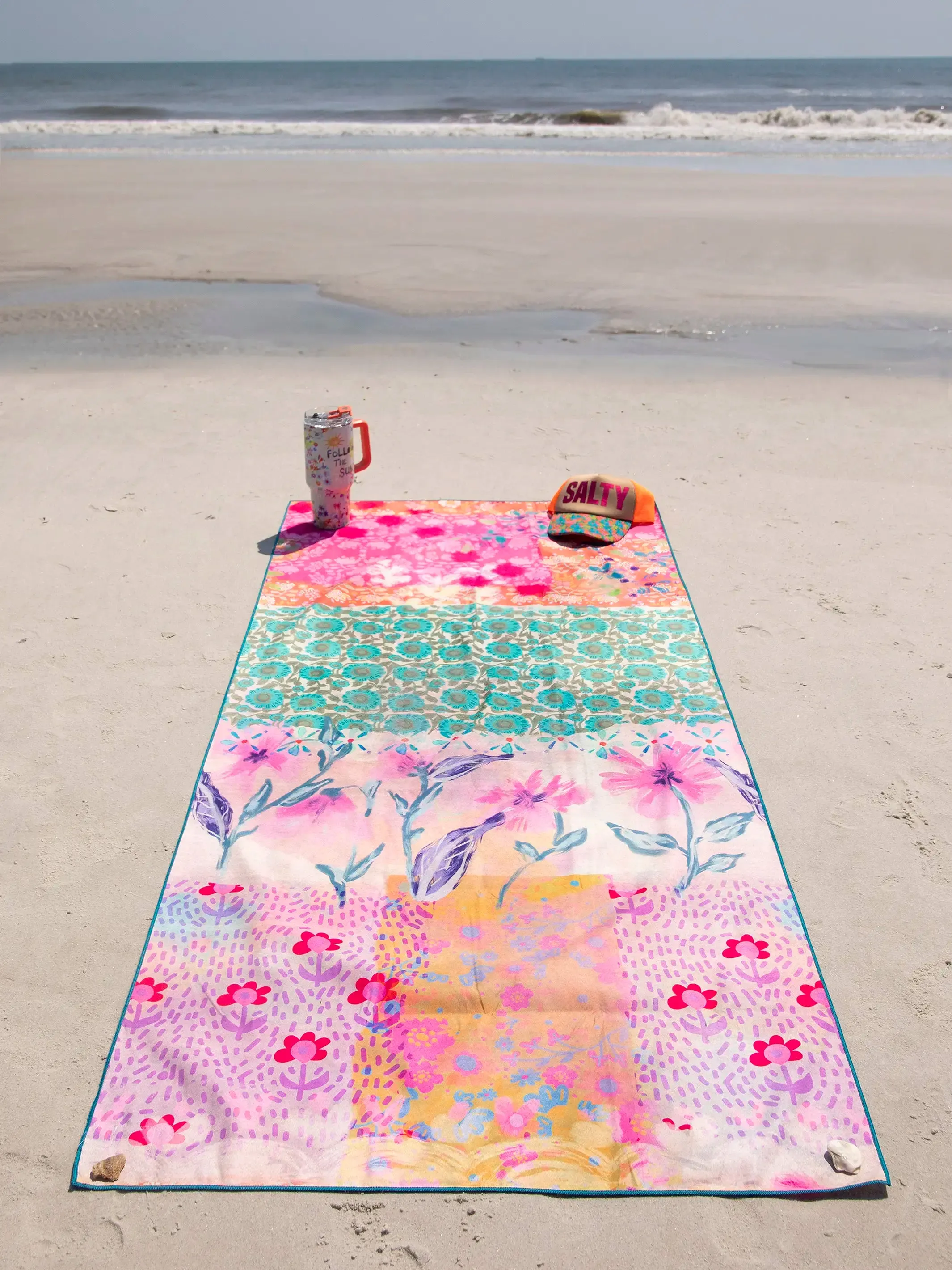 Double-Sided Microfiber Beach Towel - Love Is Always The Answer