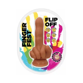 Finger Fest Flip Off Dildo Tan