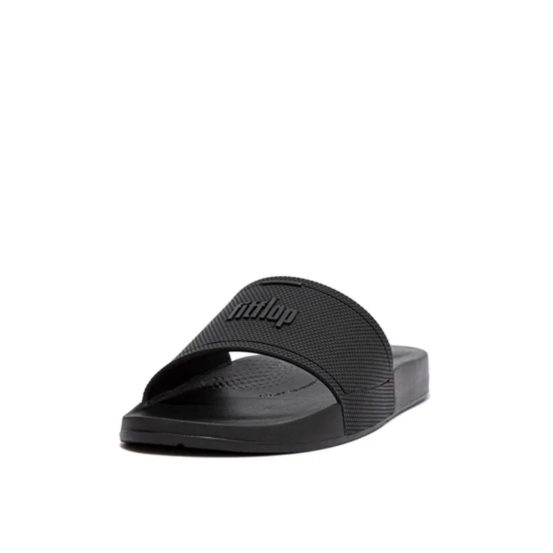 Fitflop Iqushion Men's Pool Slides - All Black