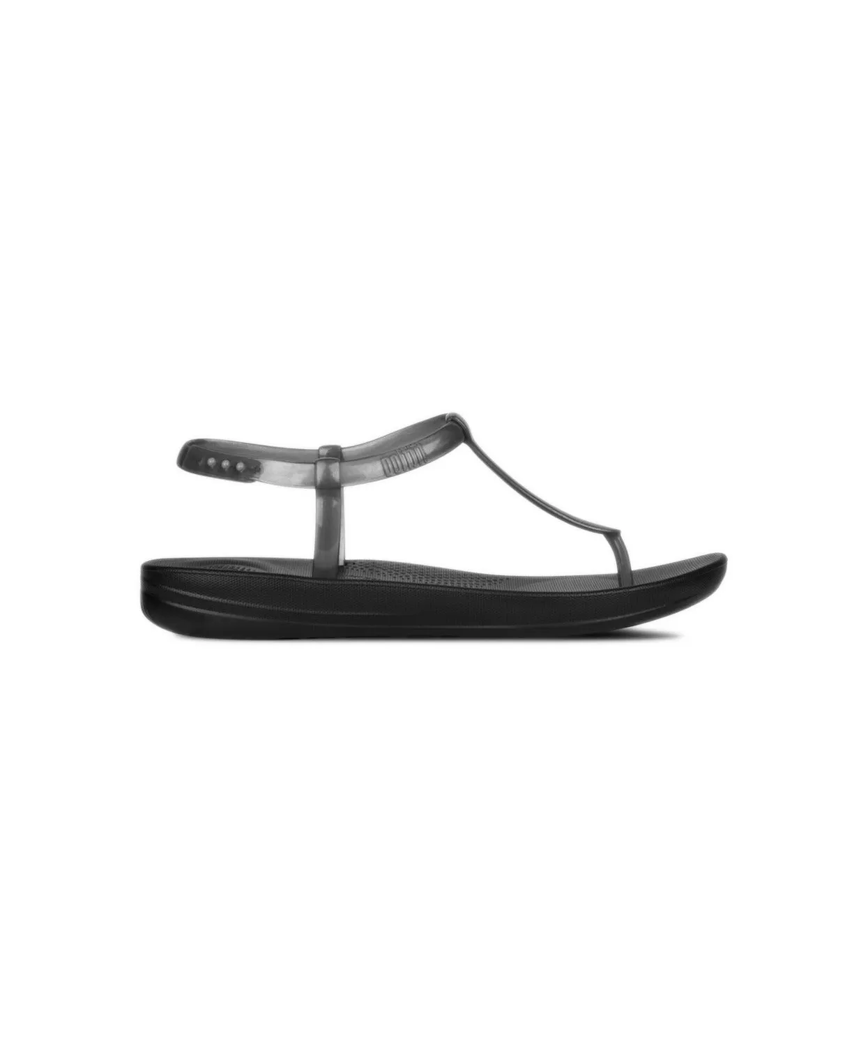 FitFlop iQushion Splash Pearlised Thongs Black