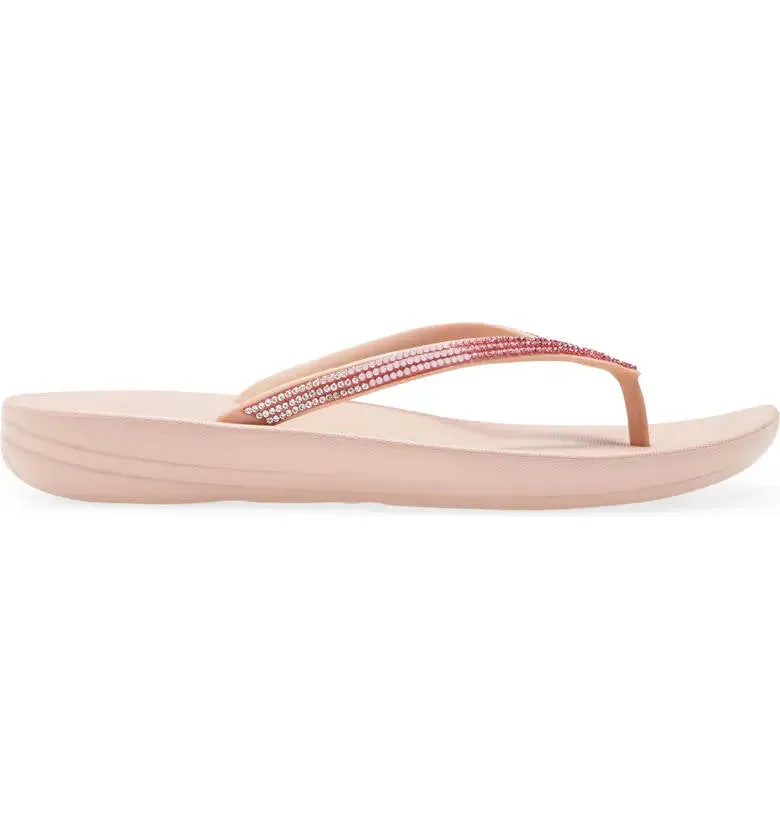 FitFlop Womens Iqushion Ombre Sparkle Beige