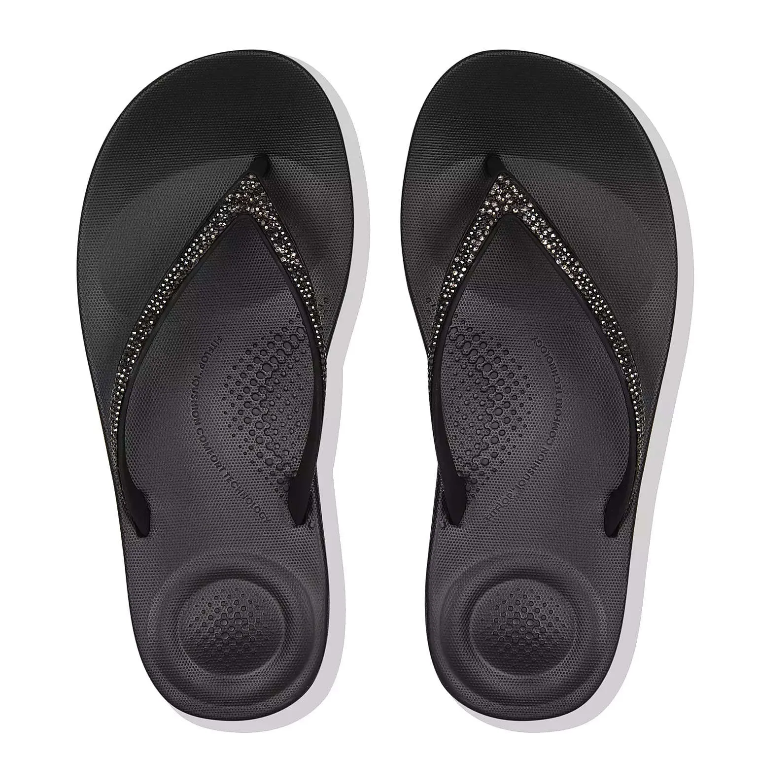 FitFlop Womens Iqushion Sparkle Black