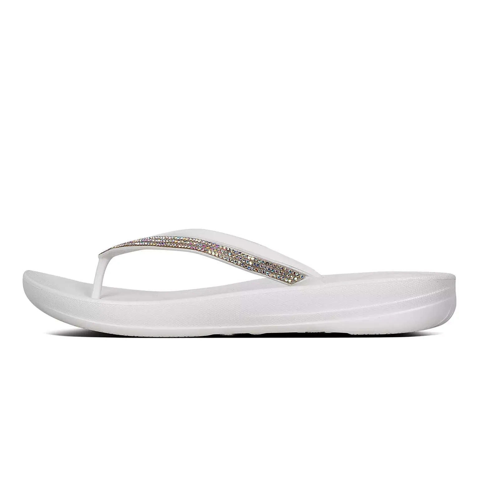 FitFlop Womens Iqushion Sparkle Urban White