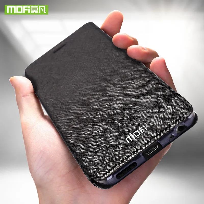 For Meizu Pro 7 Plus cas for Meizu Pro7 case silicon cover luxury flip leather original Mofi for Meizu Pro 7 Plus case 360 capas