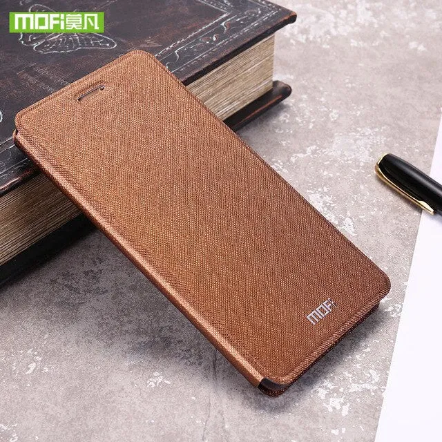 For Meizu Pro 7 Plus cas for Meizu Pro7 case silicon cover luxury flip leather original Mofi for Meizu Pro 7 Plus case 360 capas