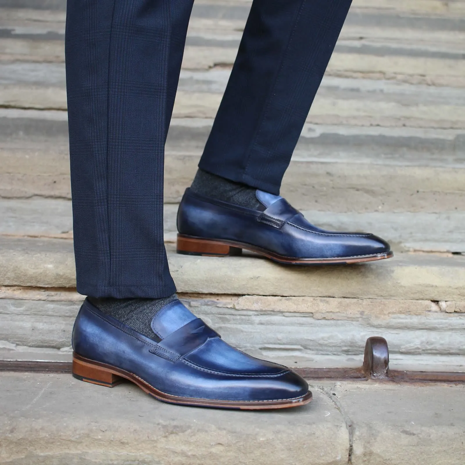 Hampton Penny Loafer Blue