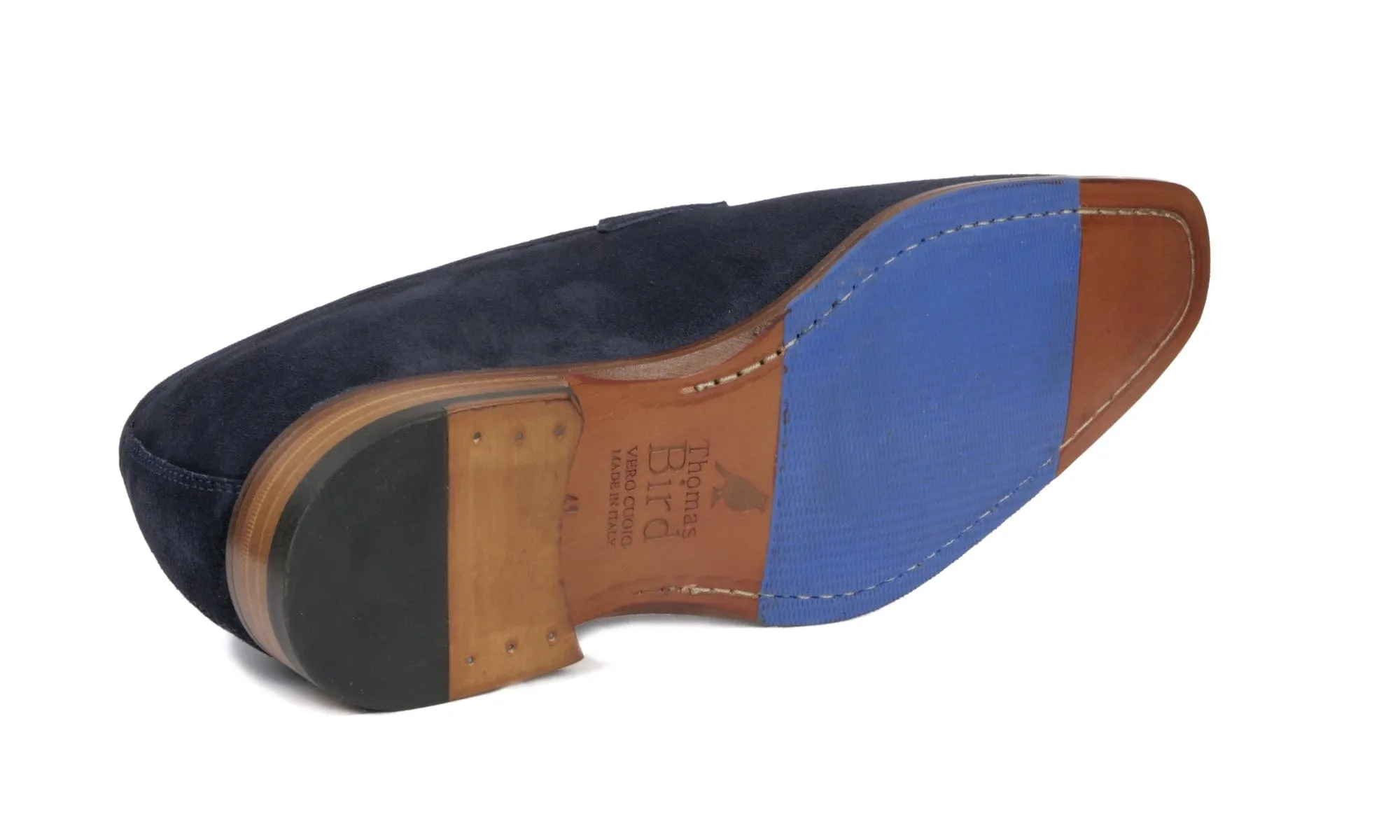 Hampton Penny Loafer Navy Blue Suede