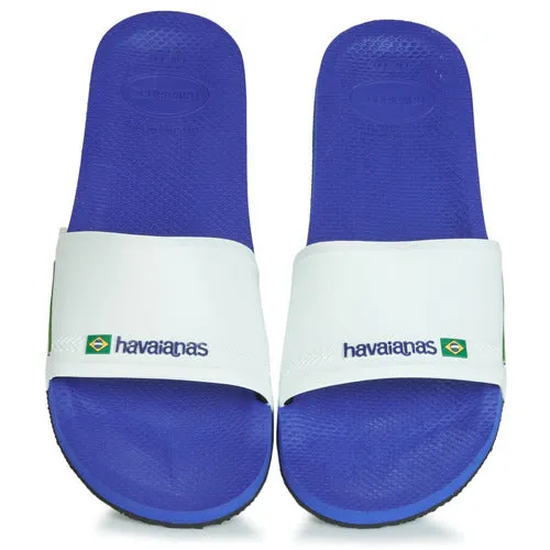 Havaianas Blue/White Slide Brasil