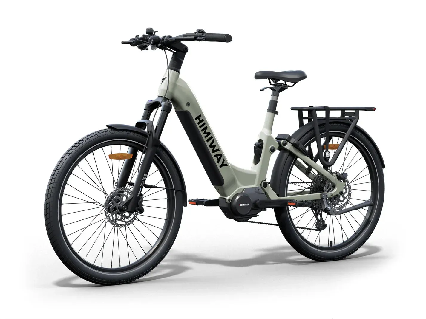 HIMIWAY A7 PRO 500 w Step Thru Ebike 27.5x2.4 Fat Electric Beach Cruiser eBike