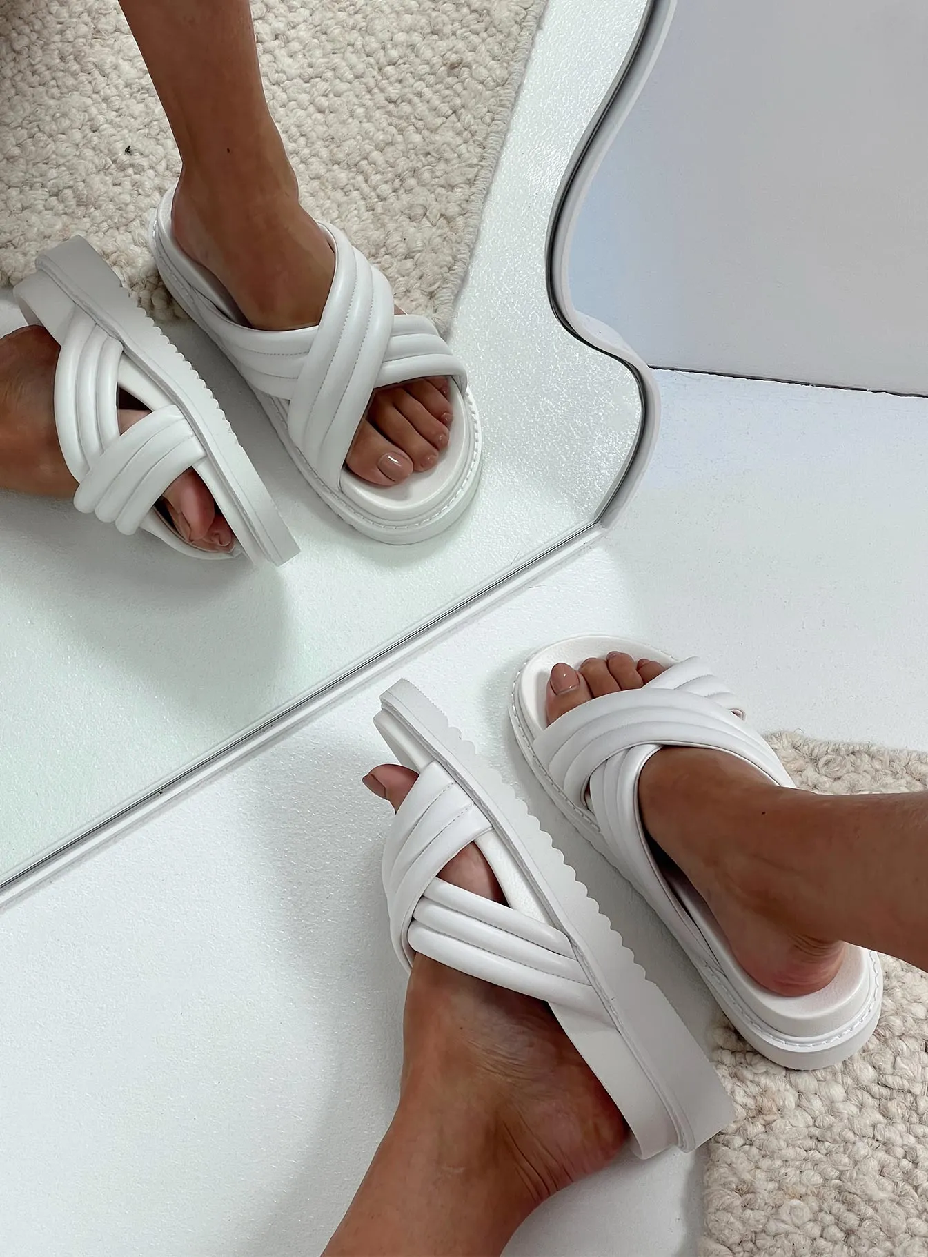 Jennie Sandals White