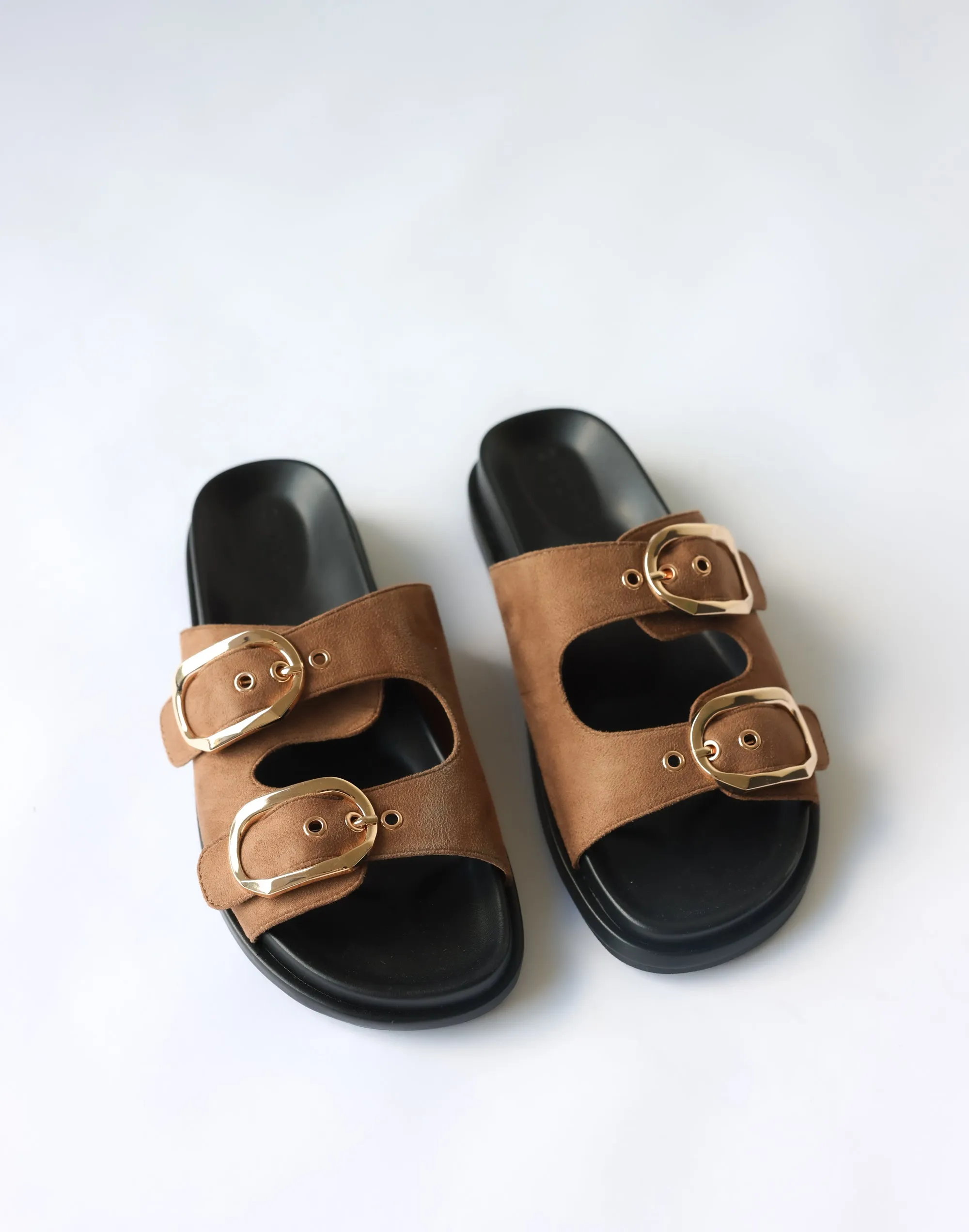 Kasen Slides (Taupe Suede) - By Billini