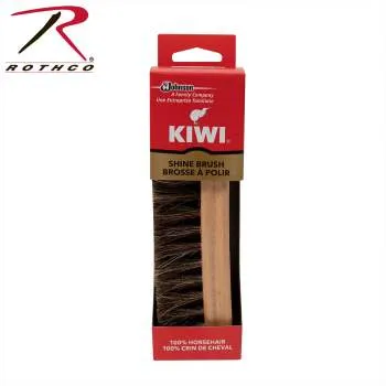 Kiwi Horse Hair Shine Brush