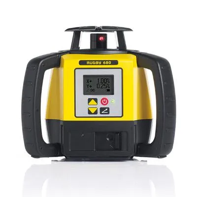 Leica Rugby 680 Rotating Grade Laser Level with RodEye 160 Digital Laser Receiver (requires Li ion batteries)