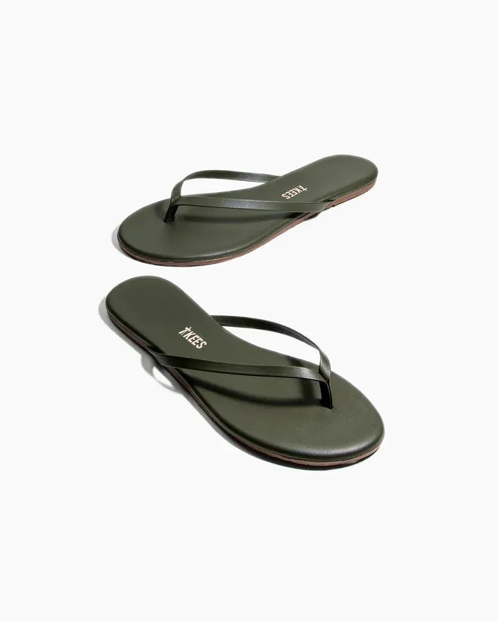 Liner Flip Flops - Forest