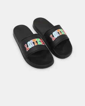 Loiter Arch Rainbow Slides Black/Multi-Coloured