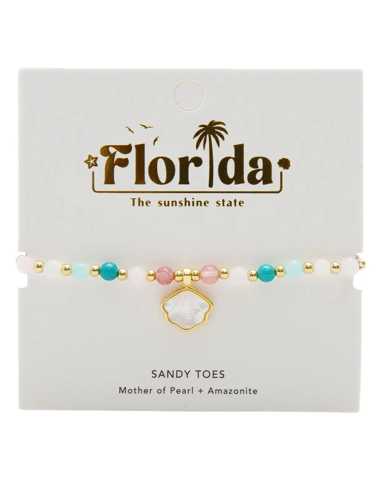 Lotus & Luna Sandy Toes Florida Charm Bracelet