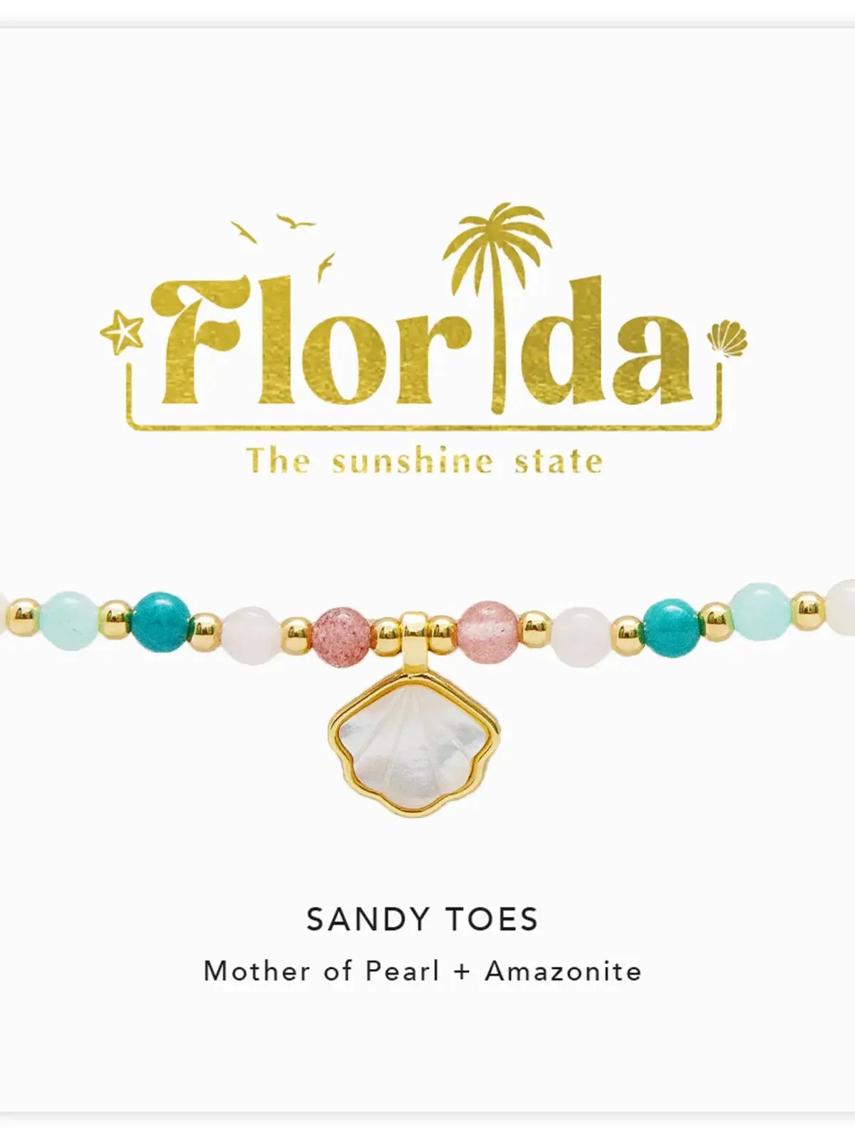 Lotus & Luna Sandy Toes Florida Charm Bracelet