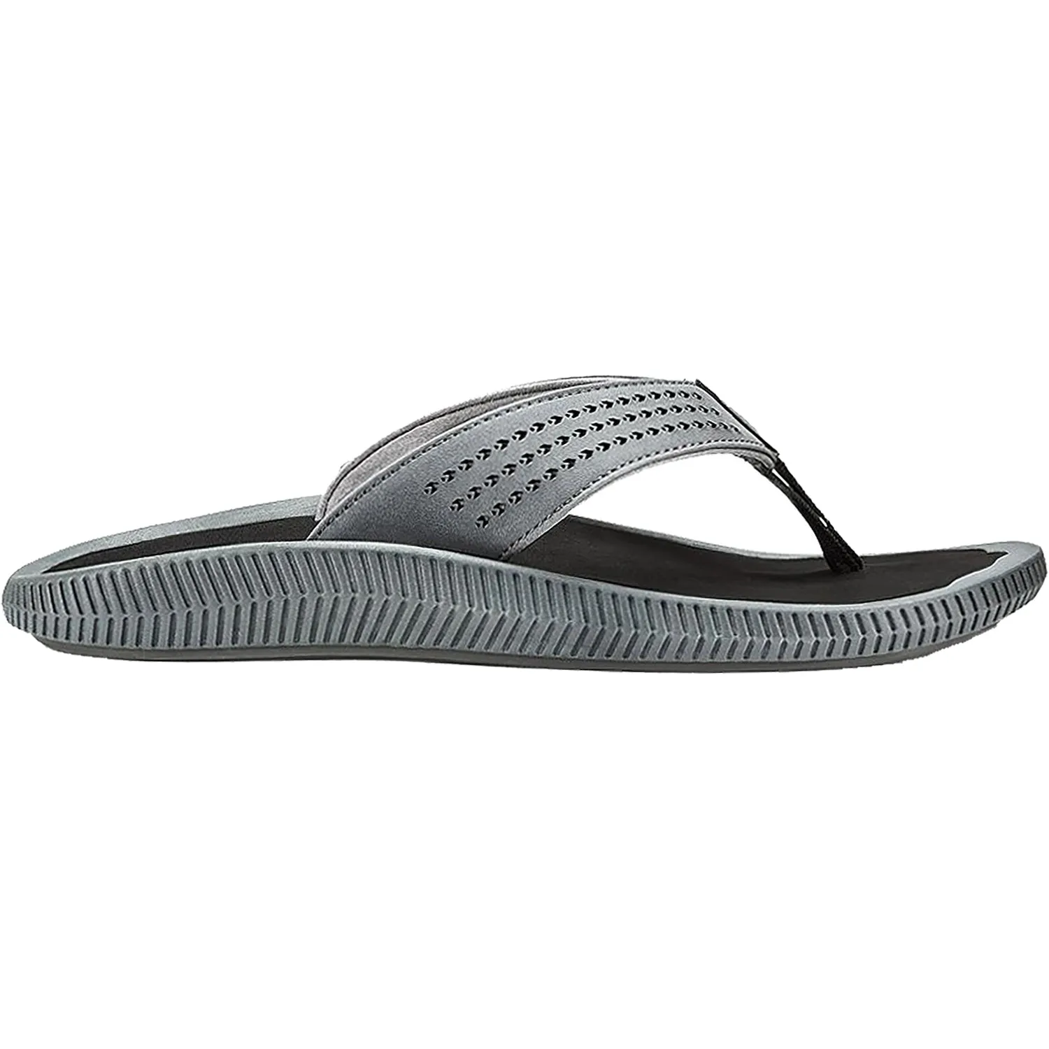 Men's OluKai Ulele Dark Shadow/Black Synthetic