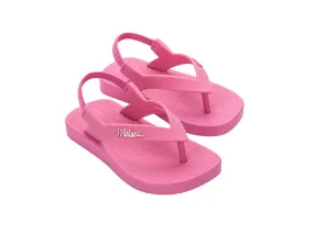 Mini Melissa Sun Long Beach Babies Flat Pink Sandals