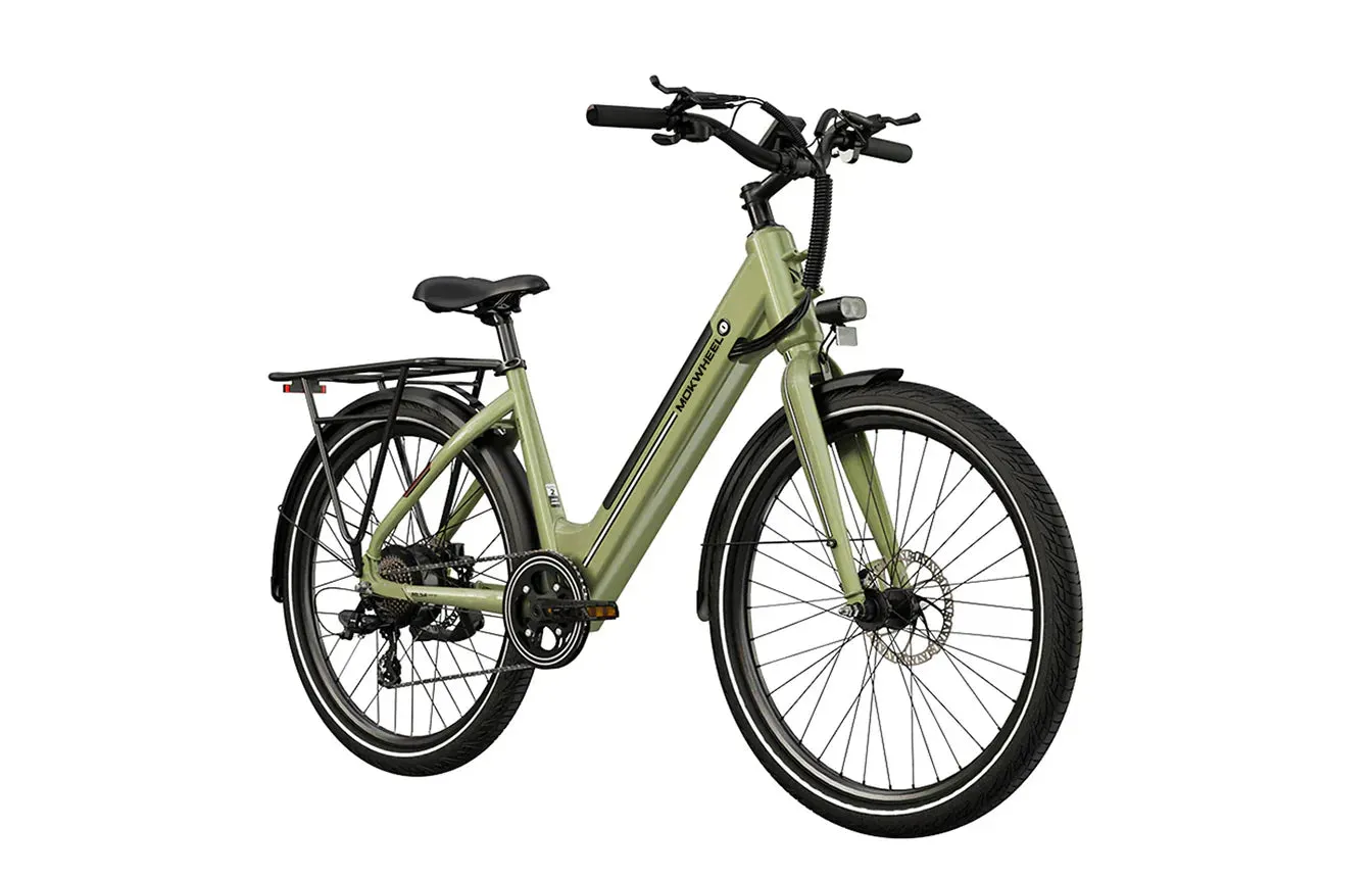 MOKWHEEL Mesa Light ST 350 w Step Thru Ebike 27.5x2.4 Road Electric Beach Cruiser eBike