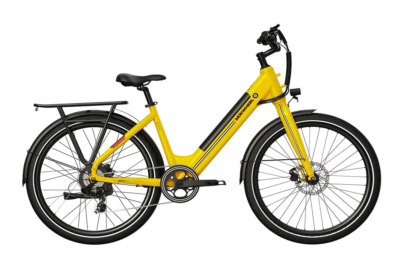 MOKWHEEL Mesa Light ST 350 w Step Thru Ebike 27.5x2.4 Road Electric Beach Cruiser eBike