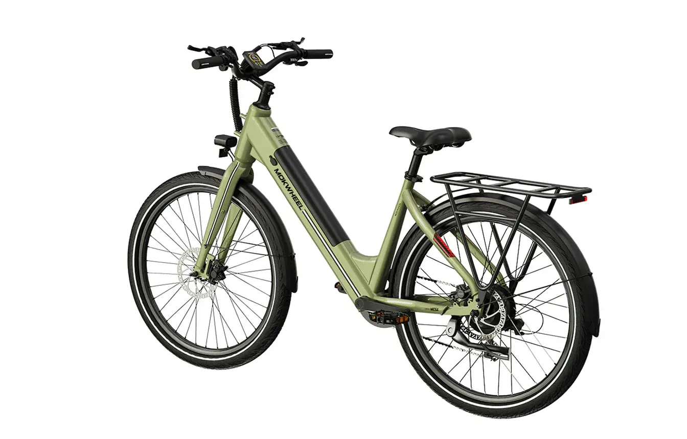 MOKWHEEL Mesa Light ST 350 w Step Thru Ebike 27.5x2.4 Road Electric Beach Cruiser eBike