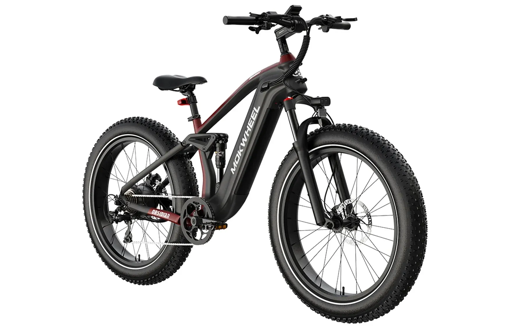 MOKWHEEL Obsidian 1000 w Step Over Ebike 26x4 Fat Tire Fat Tire Electric Beach Cruiser eBike