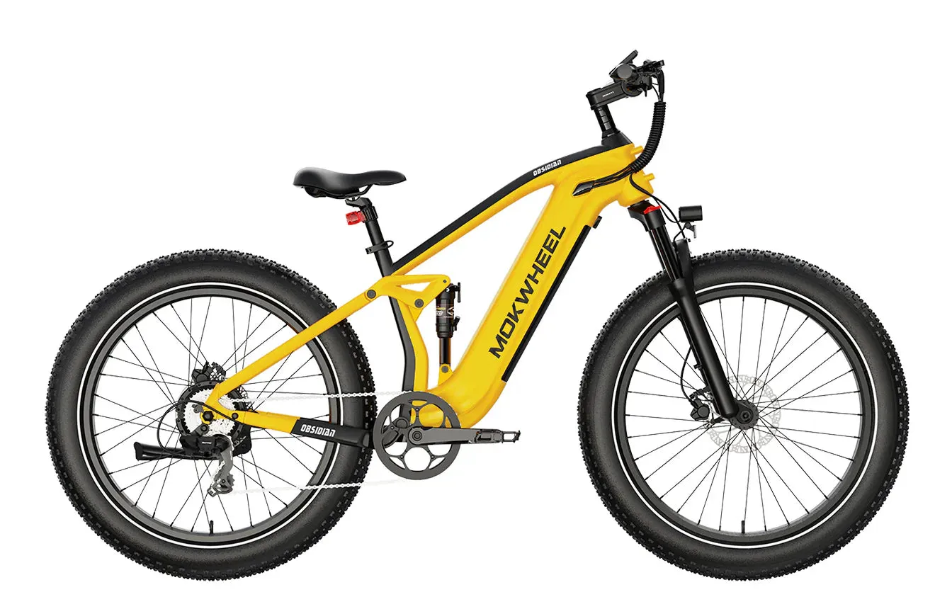 MOKWHEEL Obsidian 1000 w Step Over Ebike 26x4 Fat Tire Fat Tire Electric Beach Cruiser eBike