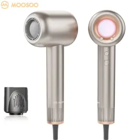 Moosoo High-Speed Low Noise hair dryer with Magnetic Nozzle Gold