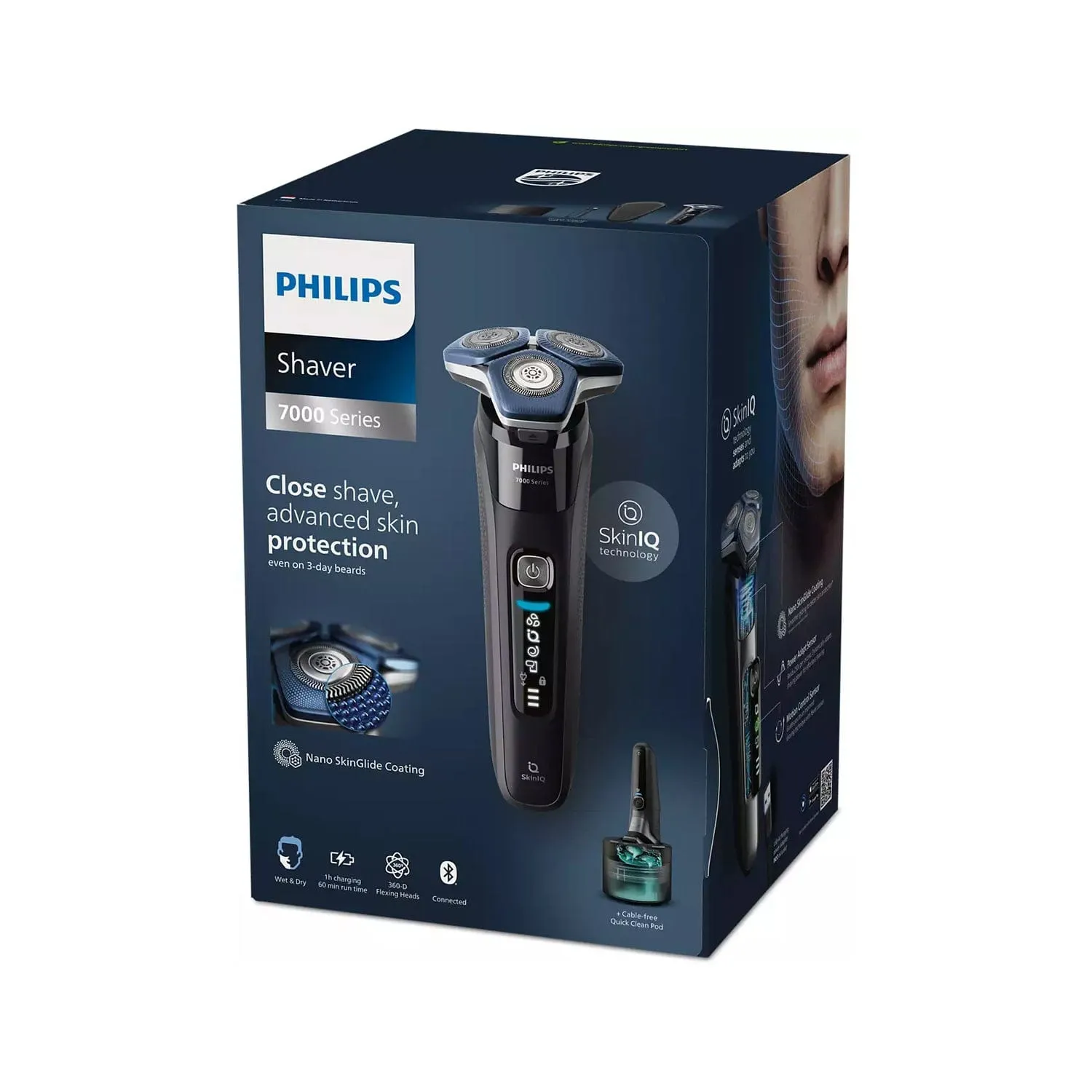 Philips S7886/50 Shaver Series 7000 Wet & Dry Electric Shaver with SkinIQ Technology