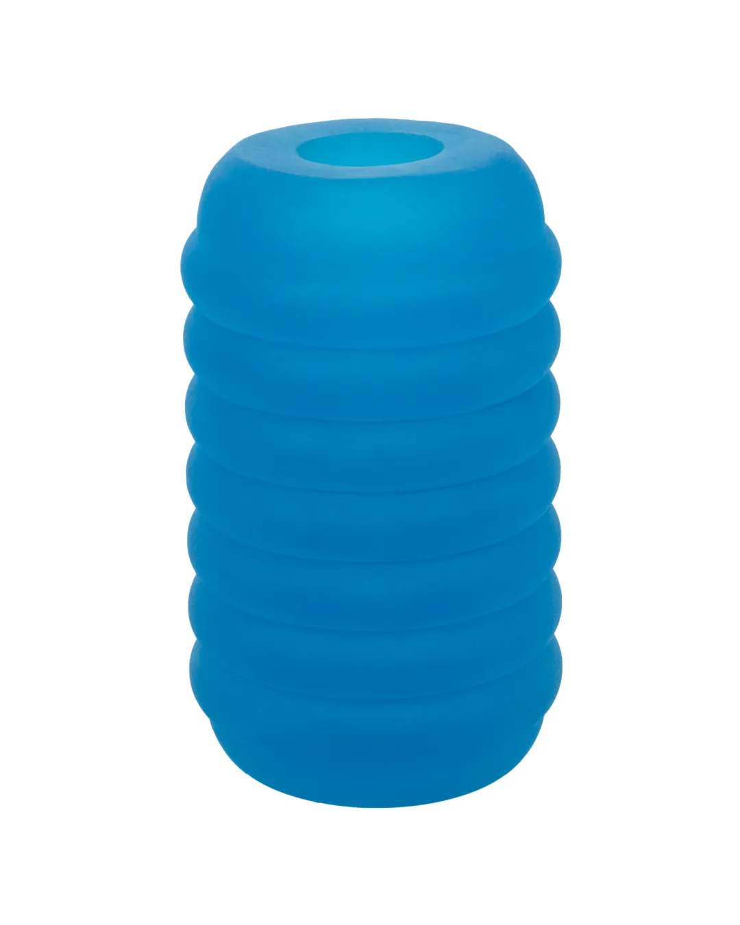 Pop Sock Ribbed Ultra Squishy Reversible Stroker - Blue