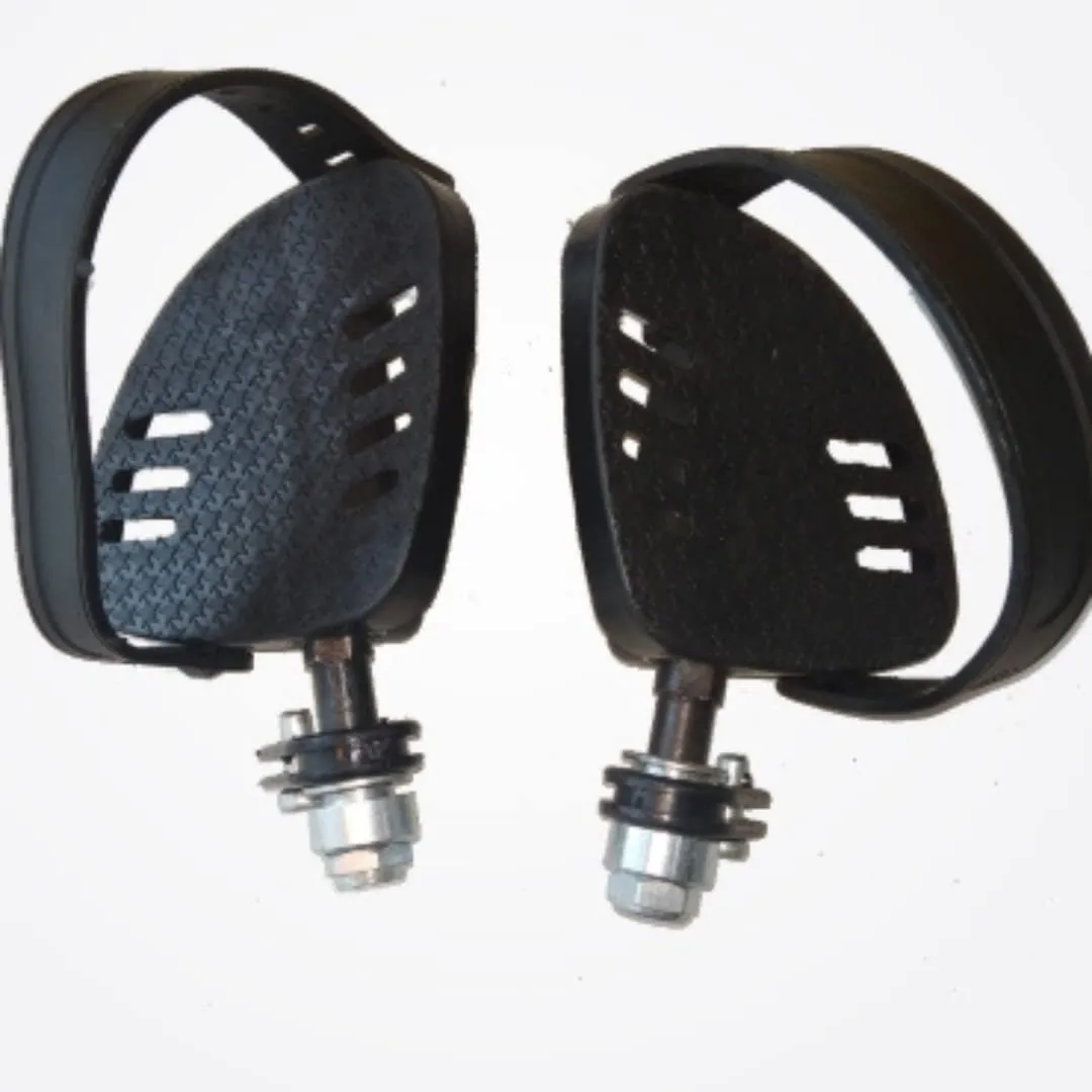 Reach 2X Air Bike Pedals (Left & Right) | Non-Slip Exercise Cycles Pedals with Straps